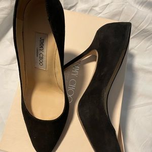Jimmy Choo Black Suede Heels
